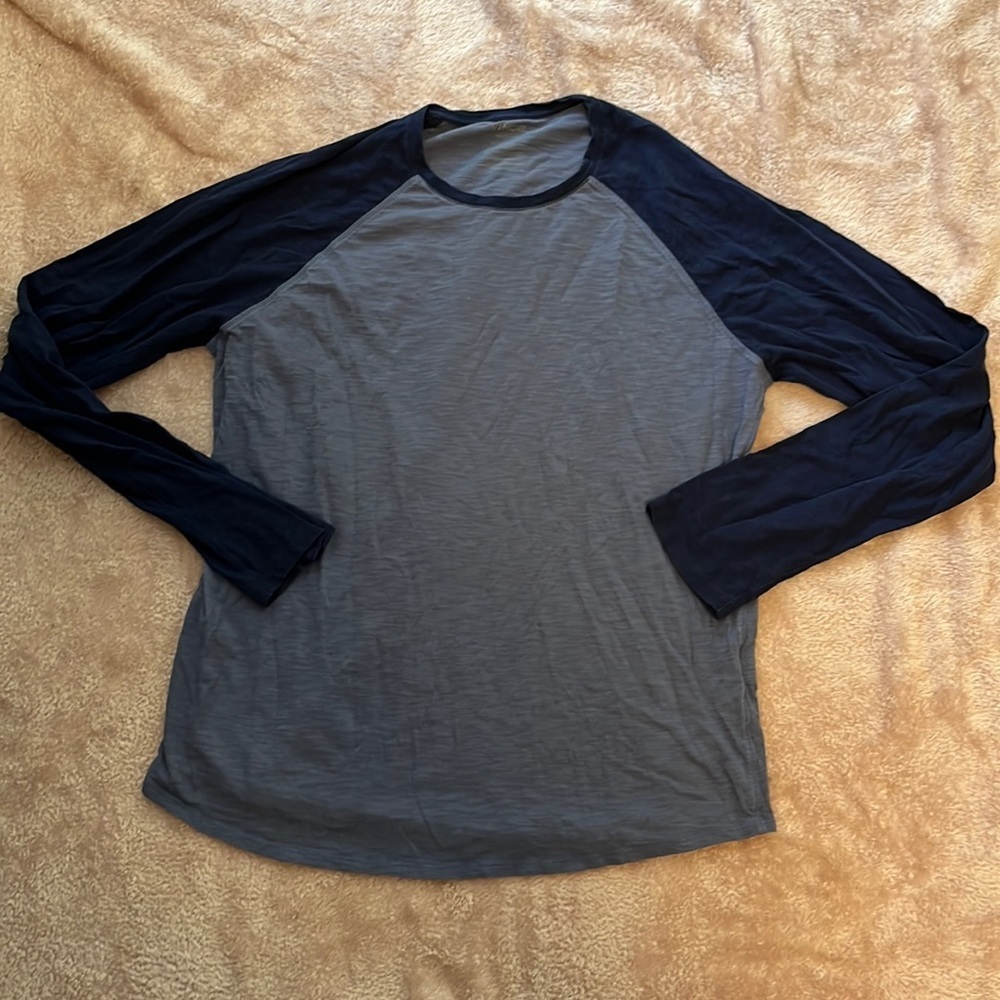 Vince men blue baseball T-shirt L